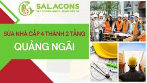 Sửa nhà cấp 4 thành 2 tầng Quảng Ngãi