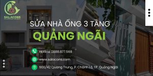 Sửa nhà ống 3 tầng Quảng Ngãi