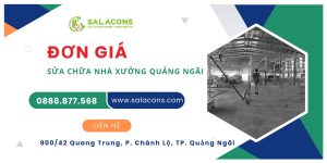 Đơn giá sửa chữa nhà xưởng Quảng Ngãi