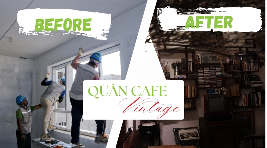 cải tạo nhà cũ thành quán cafe