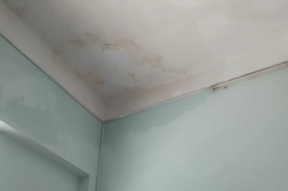 Trần nhà vệ sinh bị thấm dột Trần nhà vệ sinh bị thấm dột