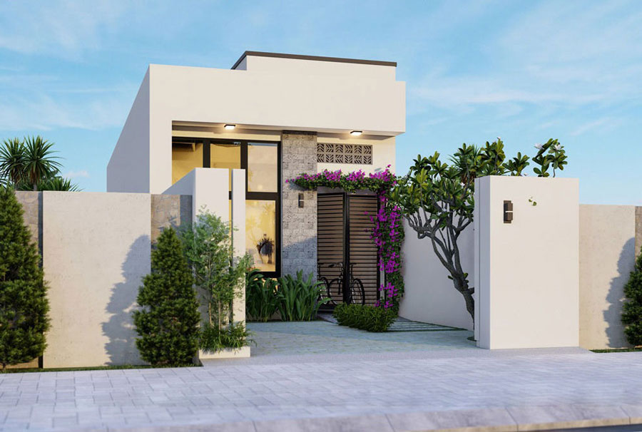 Mẫu thiết kế nhà cấp 4 gác lửng 200 triệu phong cách hiện đại Mẫu thiết kế nhà cấp 4 gác lửng 200 triệu phong cách hiện đại