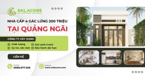 Nhà cấp 4 gác lửng 200 triệu Quảng Ngãi