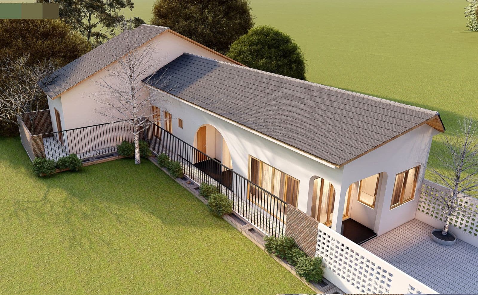 Mẫu nhà cấp 4 2 phòng ngủ tại Quảng Ngãi Mẫu nhà cấp 4 2 phòng ngủ tại Quảng Ngãi