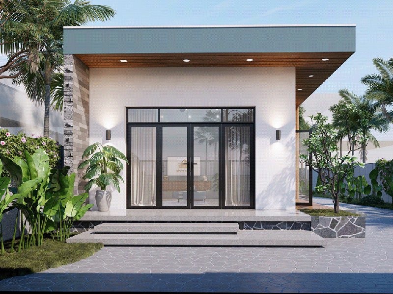 Mẫu nhà cấp 4 hiện đại tại Quảng Ngãi Mẫu nhà cấp 4 hiện đại tại Quảng Ngãi