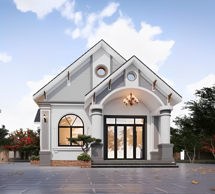 Mẫu nhà cấp 4 mái Thái Mẫu nhà cấp 4 mái Thái