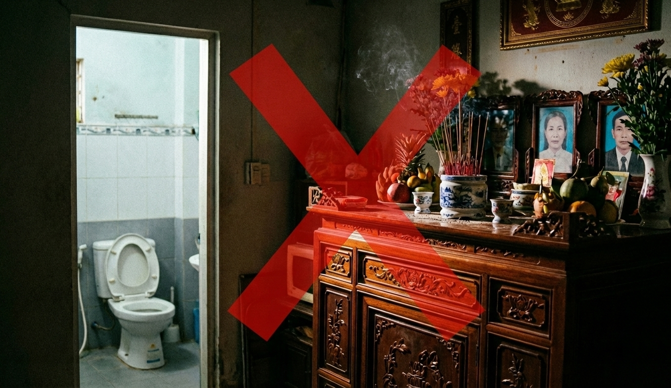 Điều cấm kỵ khi bố trí bàn thờ Điều cấm kỵ khi bố trí bàn thờ