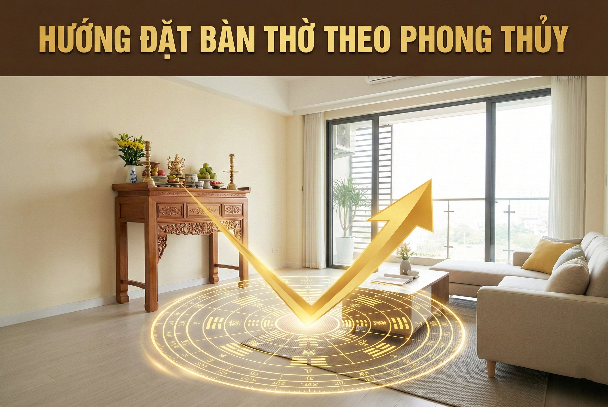 Hướng đặt bàn thờ là hướng nào? Hướng đặt bàn thờ là hướng nào?