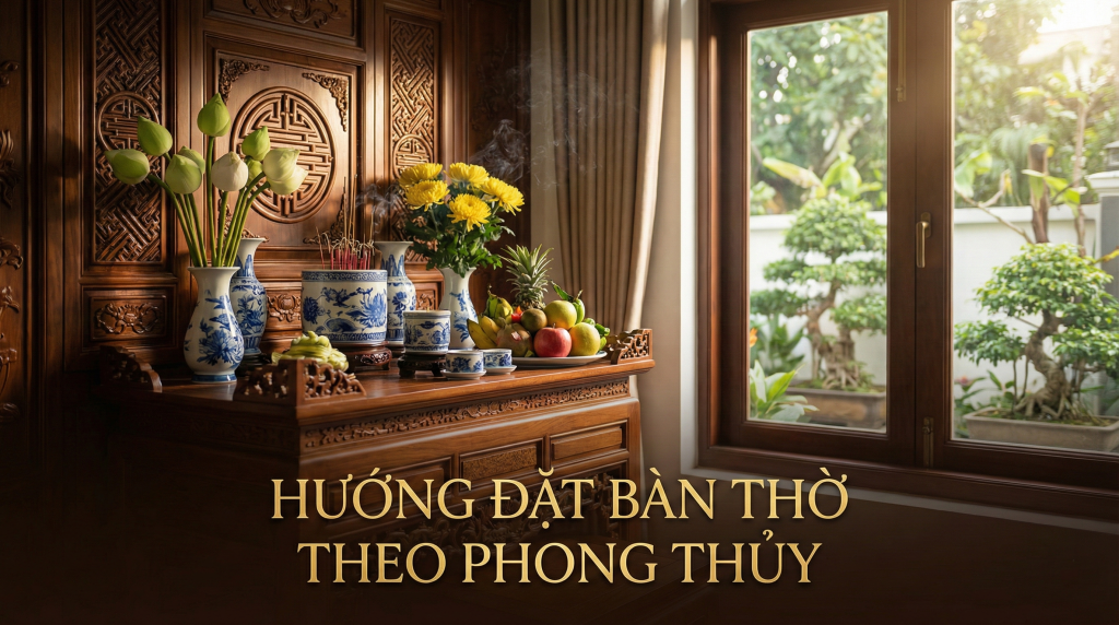 Hướng đặt bàn thờ theo phong thủy