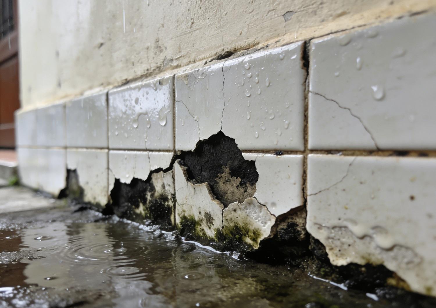 Nguyên nhân chân tường bị bong gạch sau mùa nồm Nguyên nhân chân tường bị bong gạch sau mùa nồm