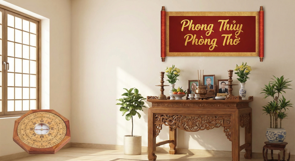 Phong thủy phòng thờ