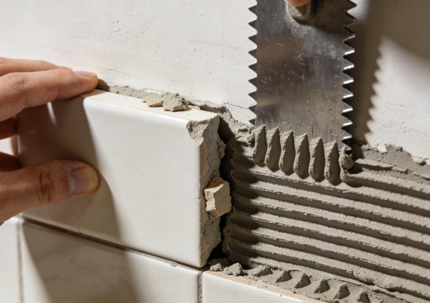 Thi công ốp gạch chân tường sau mùa nồm Thi công ốp gạch chân tường sau mùa nồm