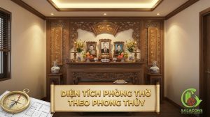 Diện tích phòng thờ theo phong thủy