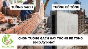 Chọn tường gạch hay tường bê tông khi xây nhà?