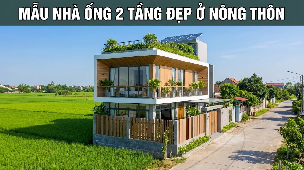 Mẫu nhà ống 2 tầng đẹp ở nông thôn Mẫu nhà ống 2 tầng đẹp ở nông thôn