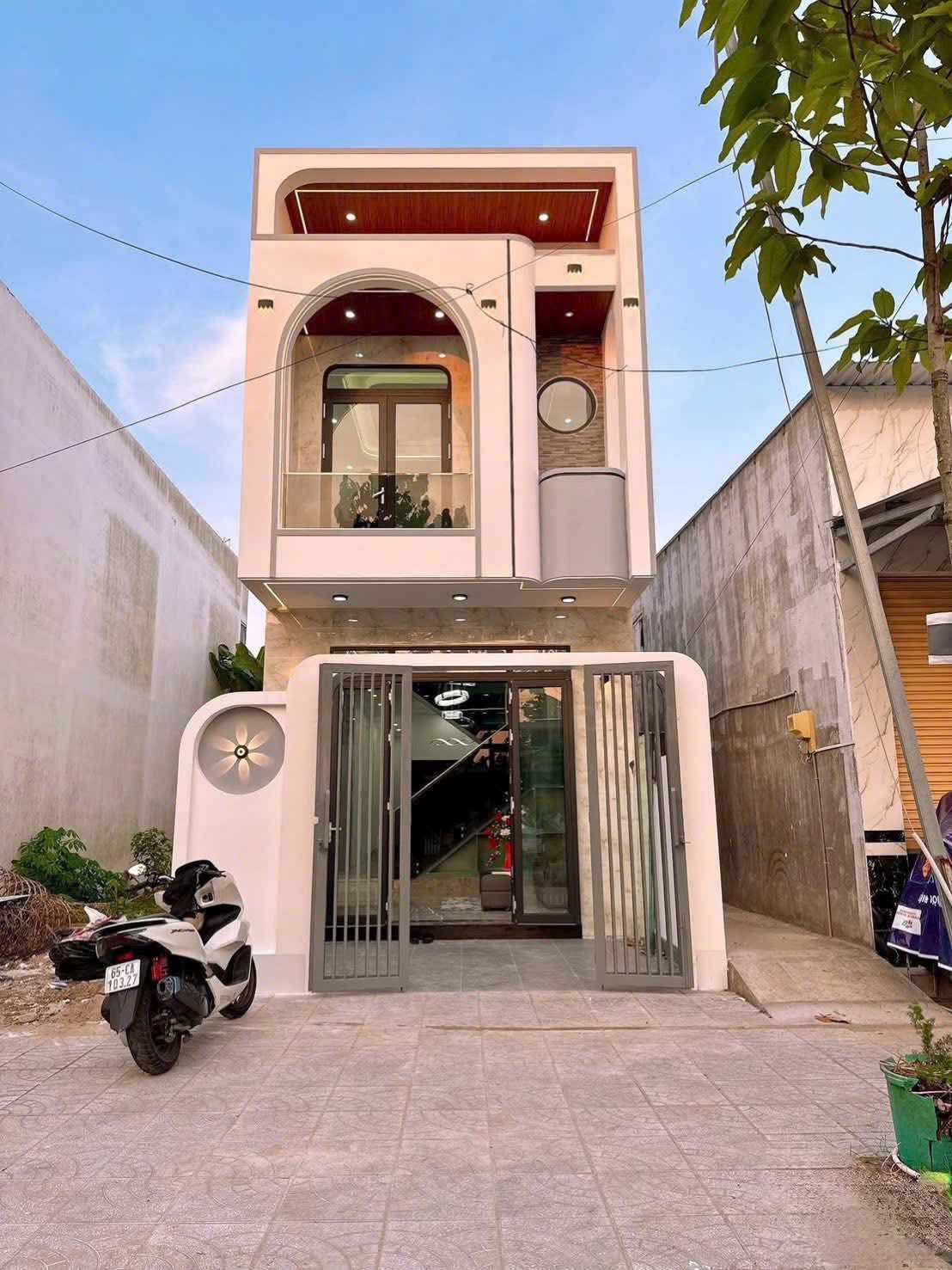 Mẫu nhà ống 2 tầng nông thôn mái bằng Mẫu nhà ống 2 tầng nông thôn mái bằng