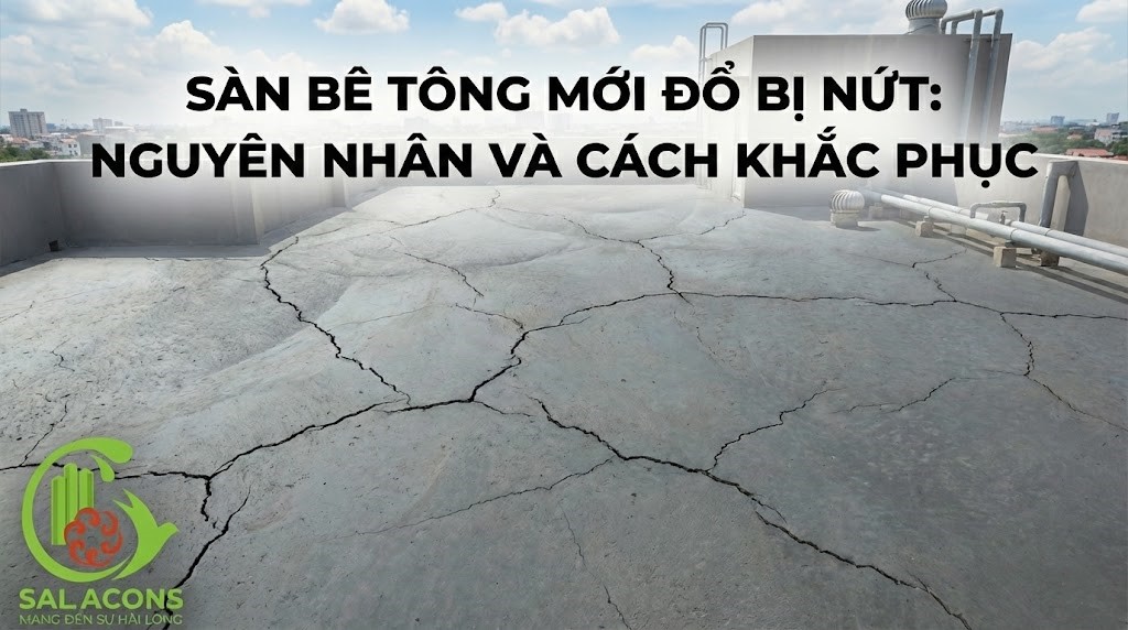Sàn bê tông mới đổ bị nứt