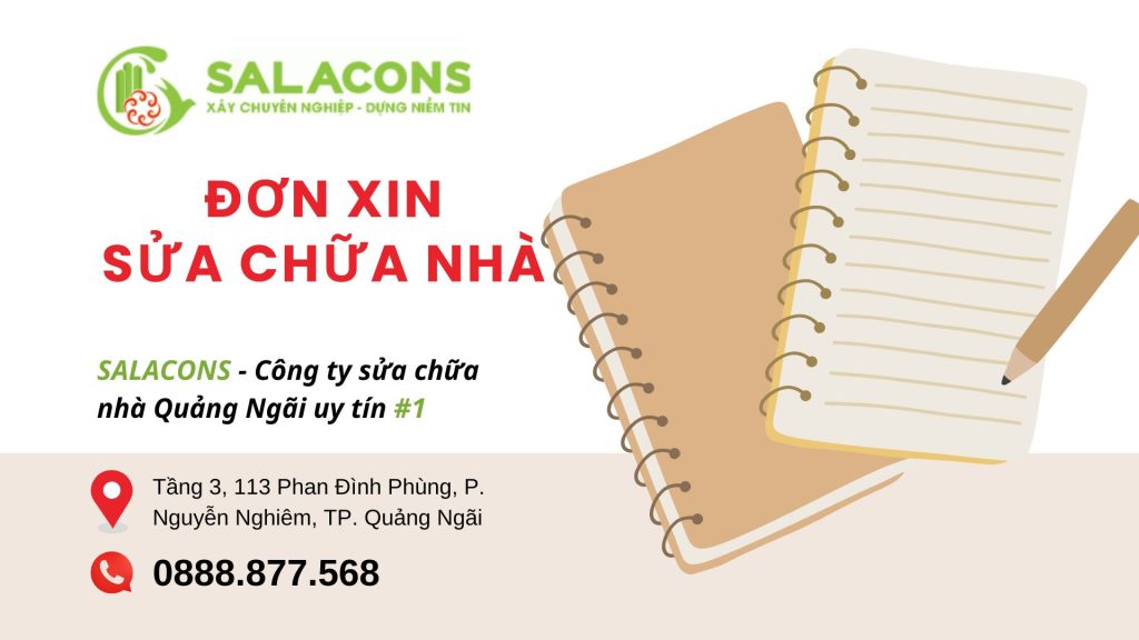 Đơn xin sửa chữa nhà bạn cần biết