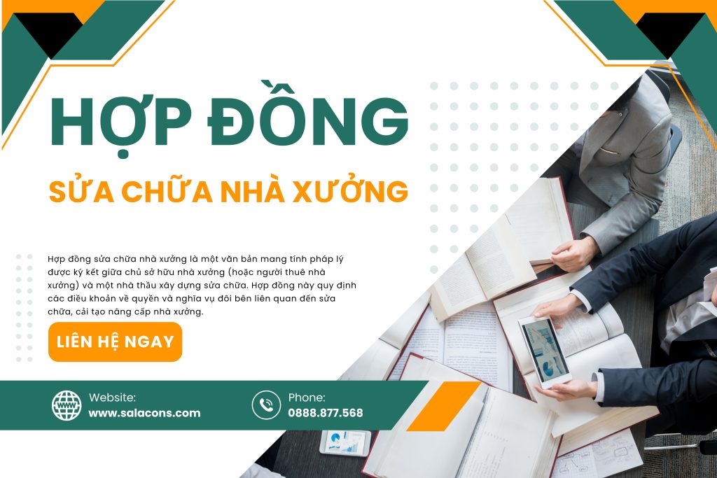 Hợp đồng sửa chữa nhà xưởng