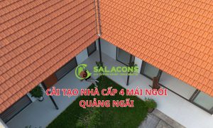 Cải tạo nhà cấp 4 mái ngói Quảng Ngãi