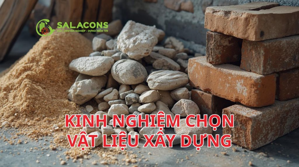 Kinh nghiệm chọn vật liệu xây dựng