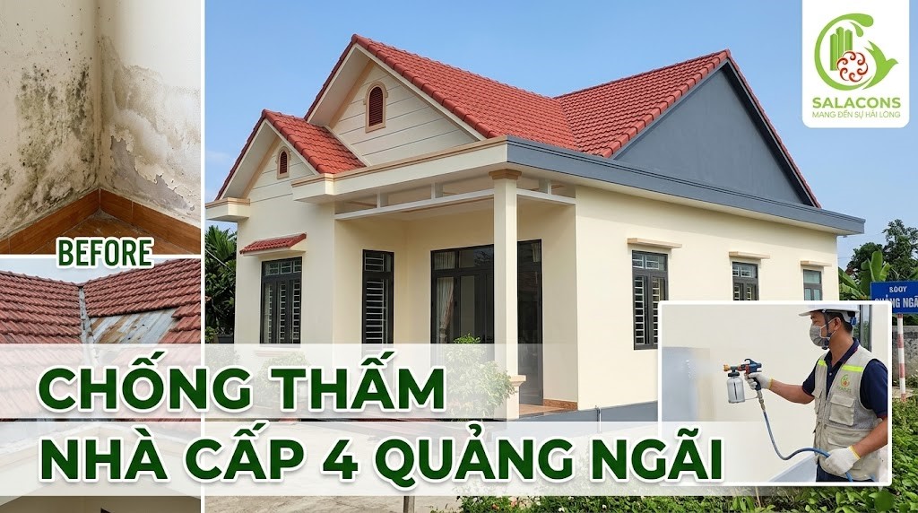 Chống thấm nhà cấp 4 Quảng Ngãi