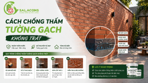 Cách chống thấm tường gạch không trát