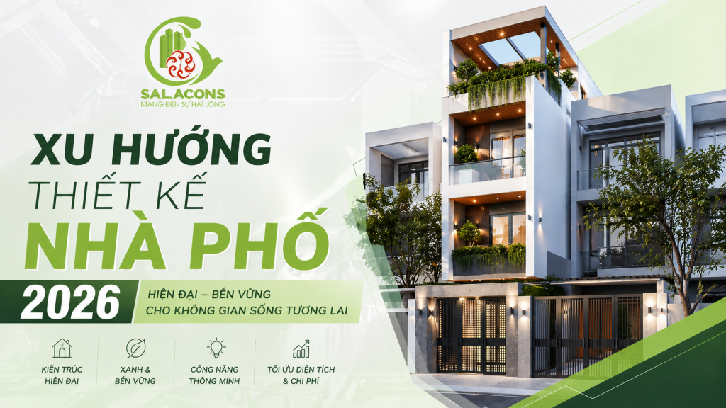 Xu hướng thiết kế nhà phố 2026