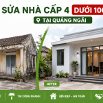 Sửa Nhà Cấp 4 Dưới 100 Triệu Tại Quảng Ngãi – Đẹp, Tiết Kiệm Cùng SalaCons